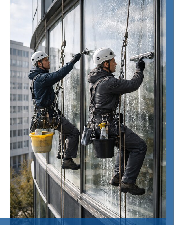 Мойка панорамных окон в Нижнем Тагиле от 364 р. заказать у ВЫСОТНИК-Нжн