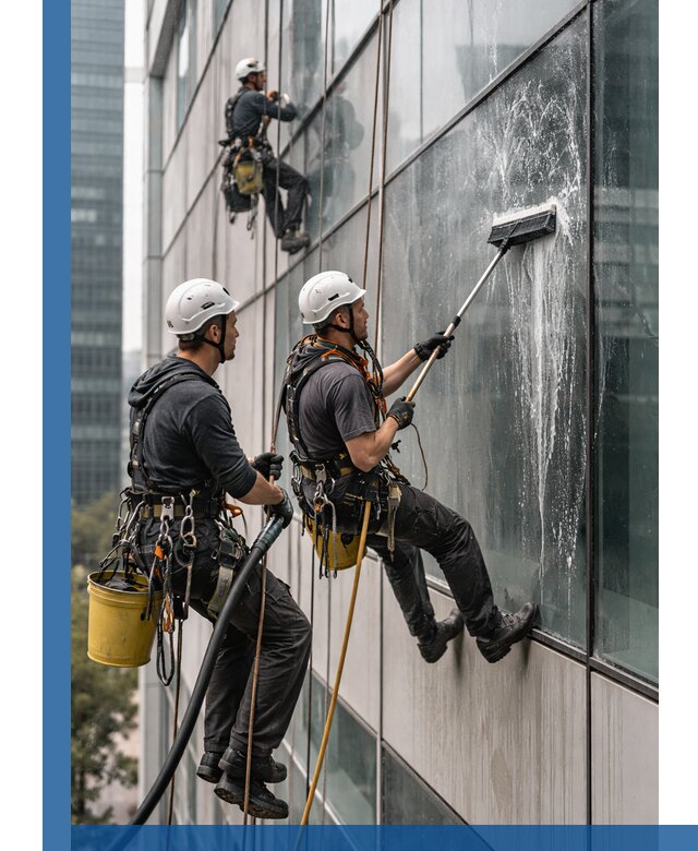 Профессиональная высотная мойка фасадов зданий в Нижнем Тагиле