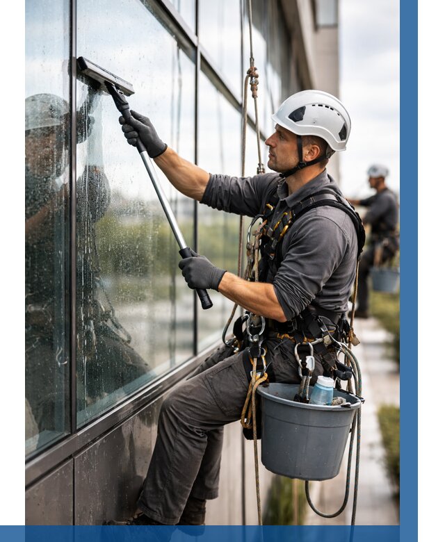 Мойка стеклянных фасадов в Нижнем Тагиле от 208 р. | ВЫСОТНИК-Нжн