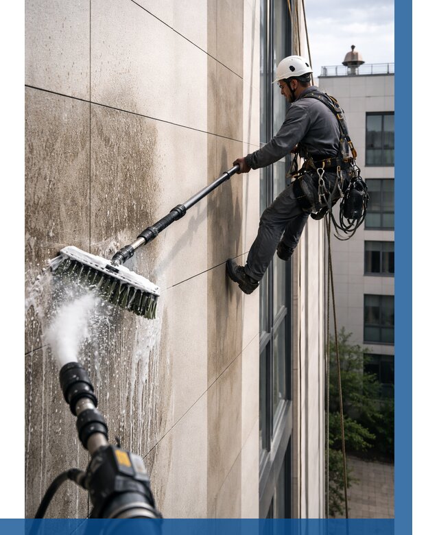 Мойка фасада из керамогранита в Нижнем Тагиле от 312 р. | ВЫСОТНИК-Нжн