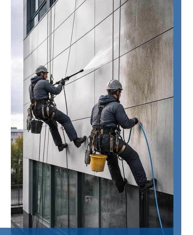 Мойка фасада из композита в Нижнем Тагиле по цене от 312 р. | ВЫСОТНИК-Нжн