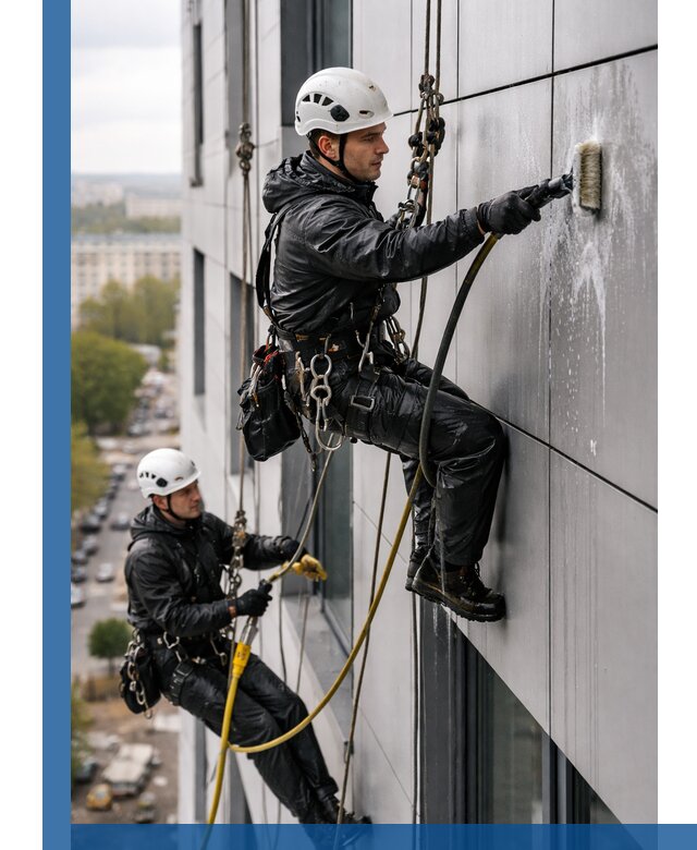 Профессиональная мойка фасада из композита в Нижнем Тагиле