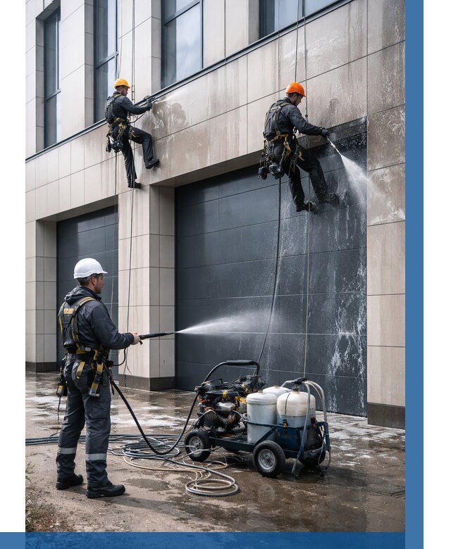 Послестроительная мойка фасада в Нижнем Тагиле от 312 р. | ВЫСОТНИК-Нжн