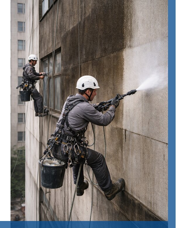 Очистка фасада от копоти в Нижнем Тагиле от 260 р. | ВЫСОТНИК-Нжн