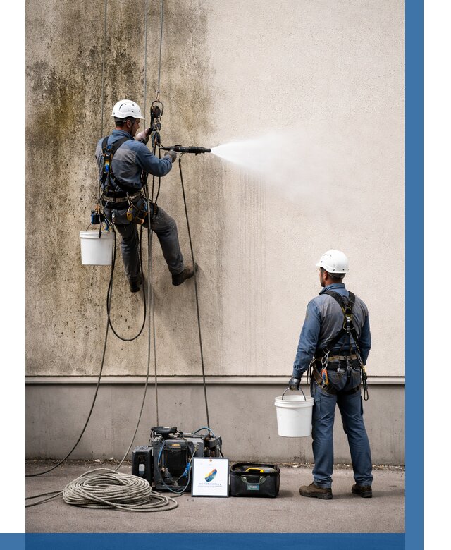 Очистка фасада от плесени в Нижнем Тагиле от 312 р. | ВЫСОТНИК-Нжн