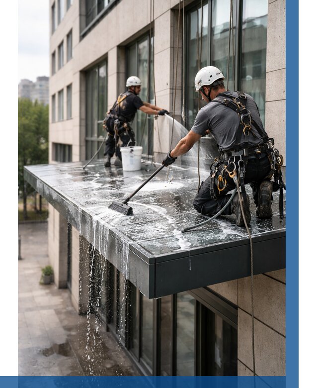 Мойка козырьков и навесов в Нижнем Тагиле от 3643 р. | ВЫСОТНИК-Нжн