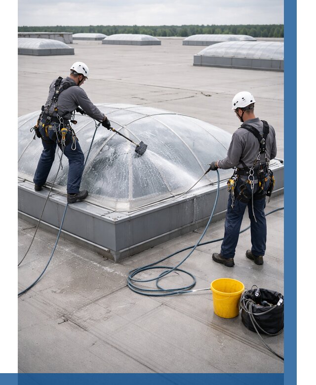 Мойка зенитных фонарей в Нижнем Тагиле, заказать от 4684 р. | ВЫСОТНИК-Нжн