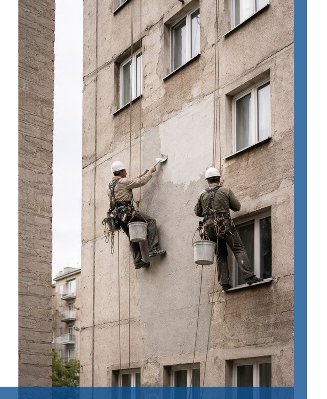 Косметический ремонт фасада в Нижнем Тагиле от 1145 р. | ВЫСОТНИК-Нжн