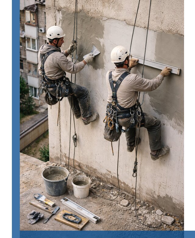 Комплексный ремонт штукатурного фасада с гарантией в Нижнем Тагиле