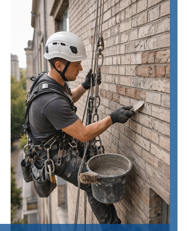 Ремонт кирпичной кладки фасада в Нижнем Тагиле от 1874 р. | ВЫСОТНИК-Нжн