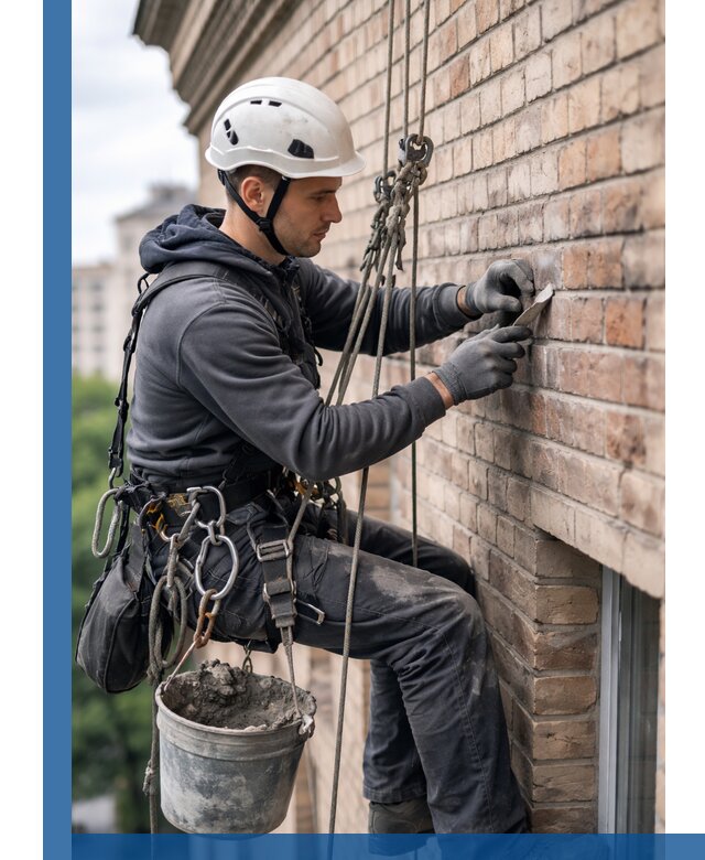 Качественный ремонт кирпичной кладки фасада в Нижнем Тагиле с гарантией