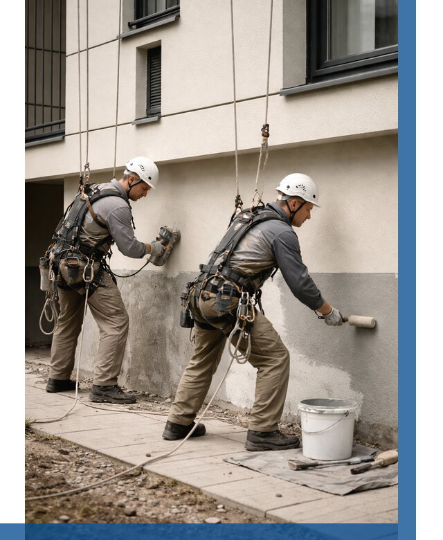 Окраска цоколя здания в Нижнем Тагиле от 468 р. под ключ | ВЫСОТНИК-Нжн