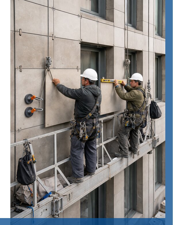 Монтаж керамогранита на фасад в Нижнем Тагиле от 2602 р. | ВЫСОТНИК-Нжн