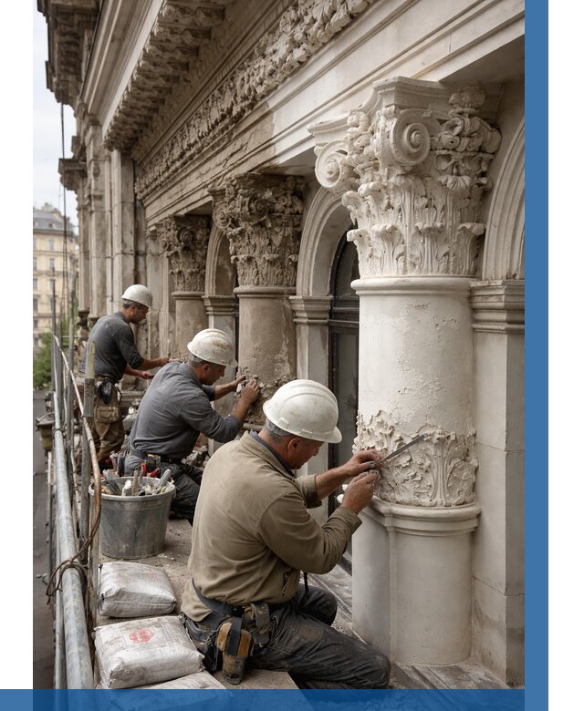 Реставрация фасадной лепнины в Нижнем Тагиле от 2602 р. | ВЫСОТНИК-Нжн