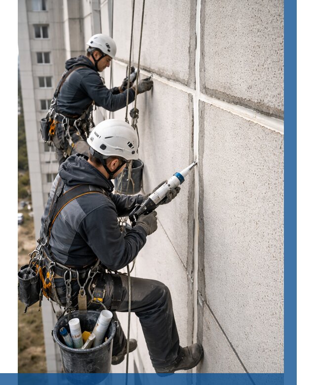 Герметизация межпанельных швов в Нижнем Тагиле от 729 р. | ВЫСОТНИК-Нжн