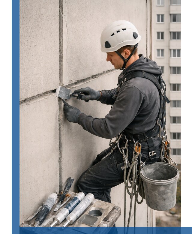 Ремонт межпанельных швов в Нижнем Тагиле герметизация и восстановление