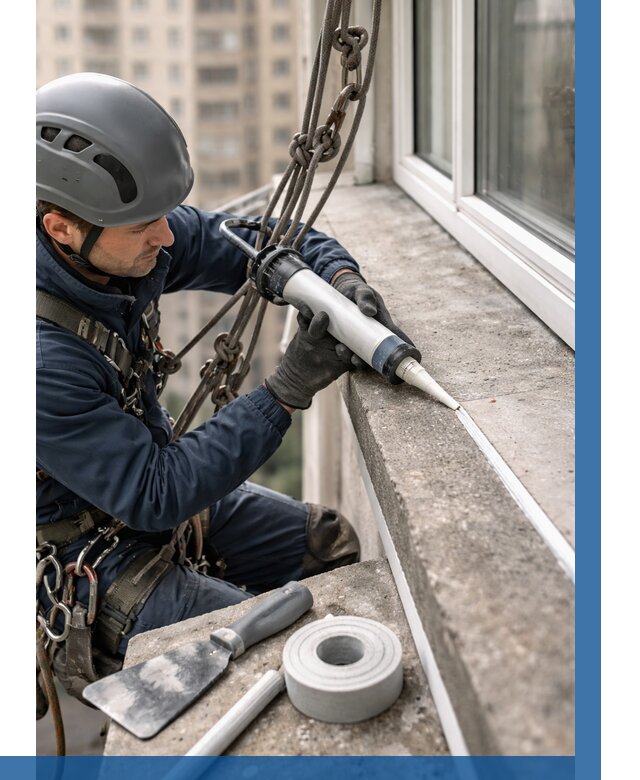 Герметизация балконного козырька в Нижнем Тагиле от 4684 р. | ВЫСОТНИК-Нжн