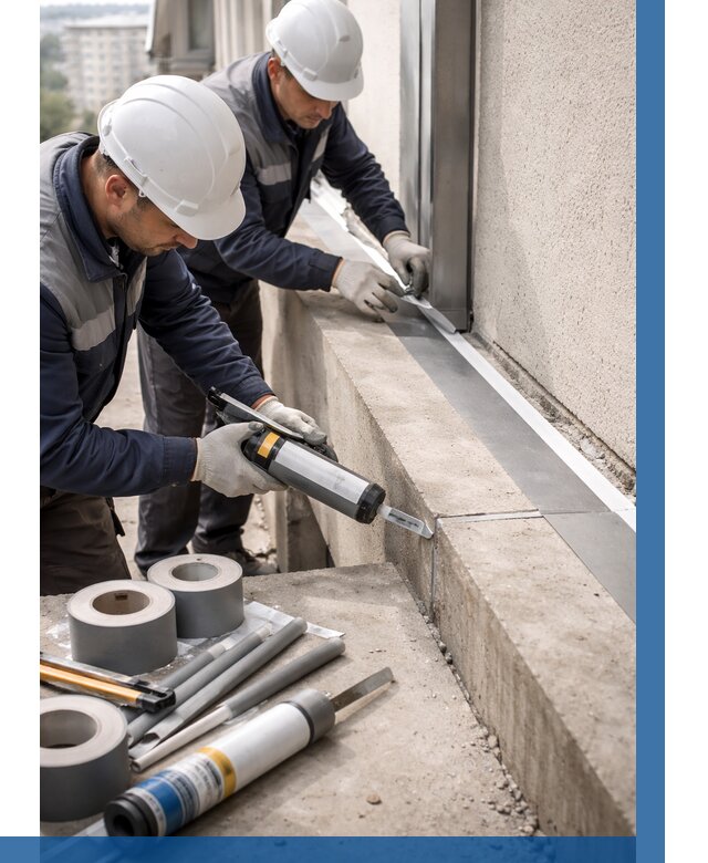 Герметизация примыкания балкона в Нижнем Тагиле от 4684 р. | ВЫСОТНИК-Нжн