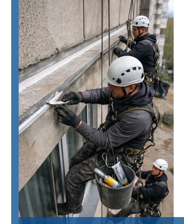 Герметизация примыкания балкона в Нижнем Тагиле под ключ с гарантией