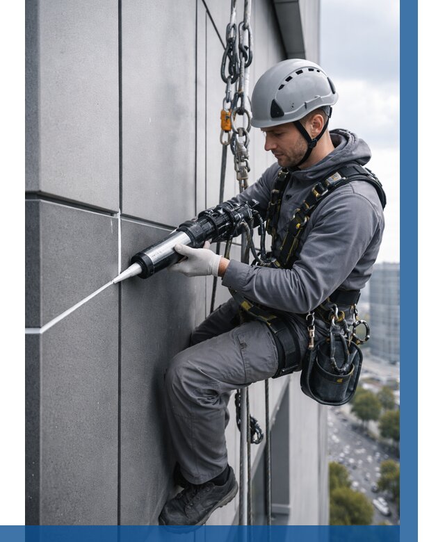 Герметизация стыков фасадных панелей в Нижнем Тагиле от 6766 р.| ВЫСОТНИК-Нжн