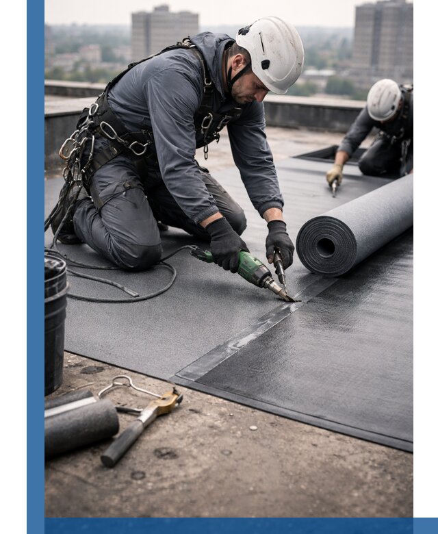 Ремонт мягкой кровли в Нижнем Тагиле с выездом промальпинистов