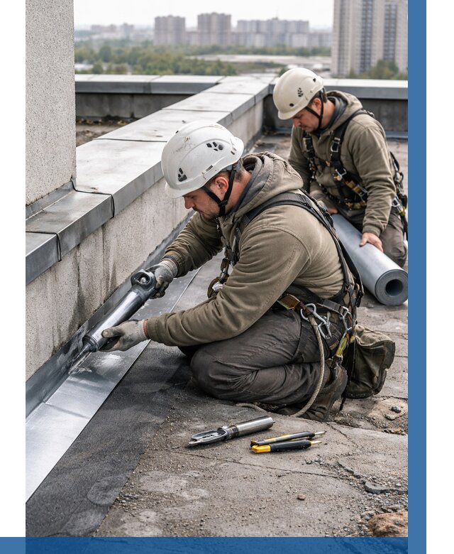 Ремонт кровельных примыканий в Нижнем Тагиле от 1249 р. | ВЫСОТНИК-Нжн