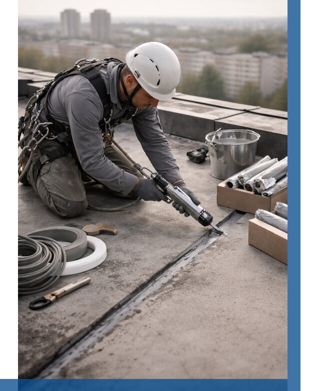 Герметизация швов кровли в Нижнем Тагиле от 468 р./м2 | ВЫСОТНИК-Нжн