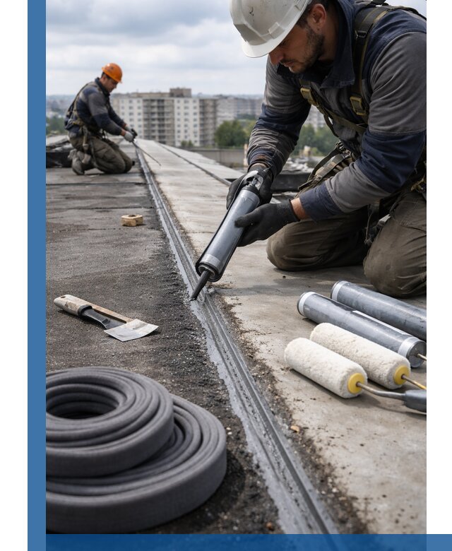 Герметизация швов кровли в Нижнем Тагиле с гарантией герметичности