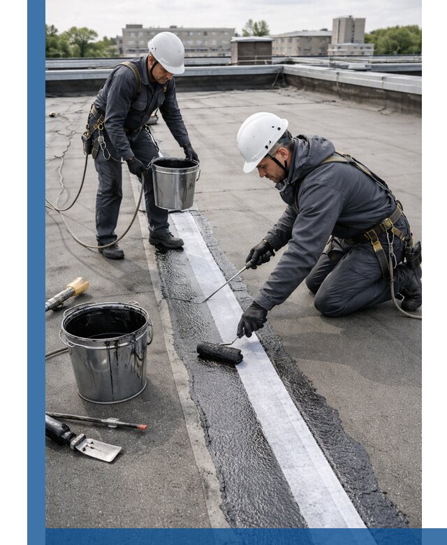 Гидроизоляция кровли мастикой в Нижнем Тагиле надежная защита