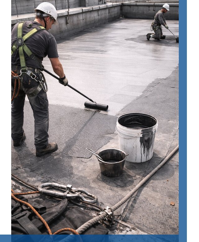 Гидроизоляция кровли жидкой резиной в Нижнем Тагиле от 520 р. | ВЫСОТНИК-Нжн