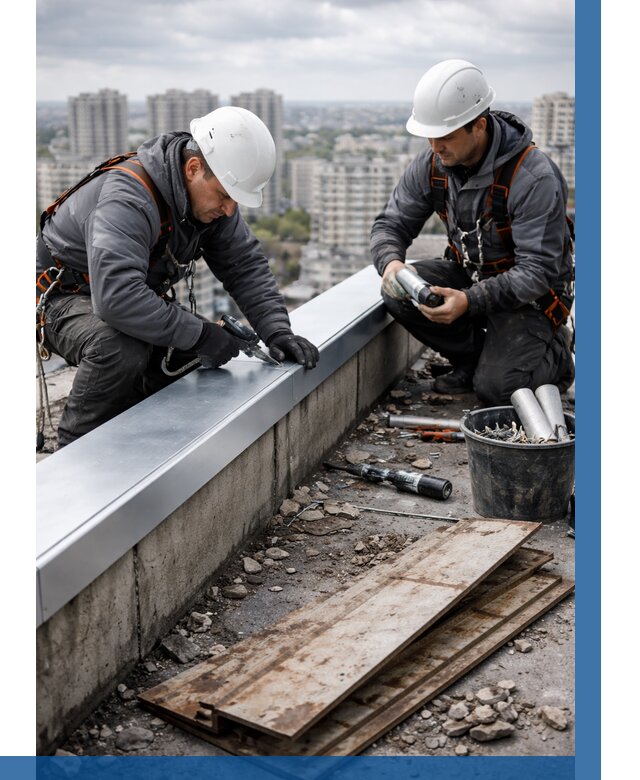 Замена парапетных крышек под ключ в Нижнем Тагиле от 1249 р. | ВЫСОТНИК-Нжн