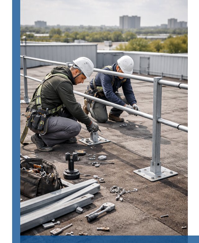 Монтаж кровельного ограждения в Нижнем Тагиле под ключ с гарантией