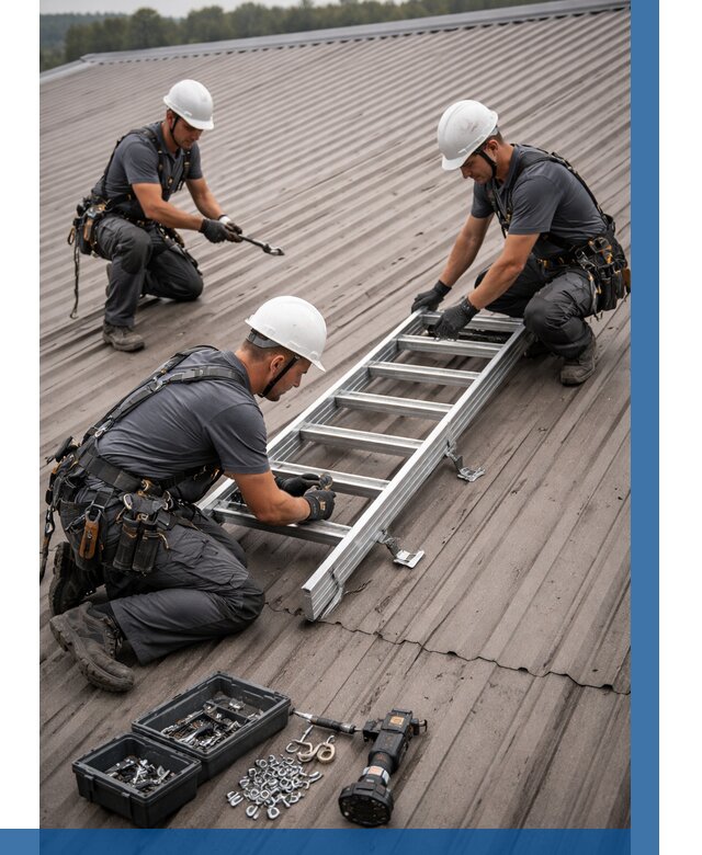 Монтаж кровельной лестницы в Нижнем Тагиле от 4684 р. | ВЫСОТНИК-Нжн