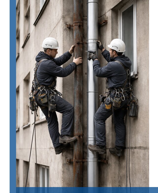 Замена водосточных труб в Нижнем Тагиле: монтаж и демонтаж под ключ