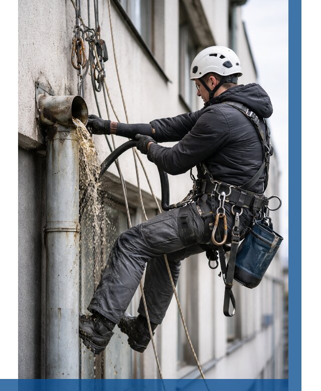 Прочистка водосточных труб в Нижнем Тагиле от 3643 р. | ВЫСОТНИК-Нжн