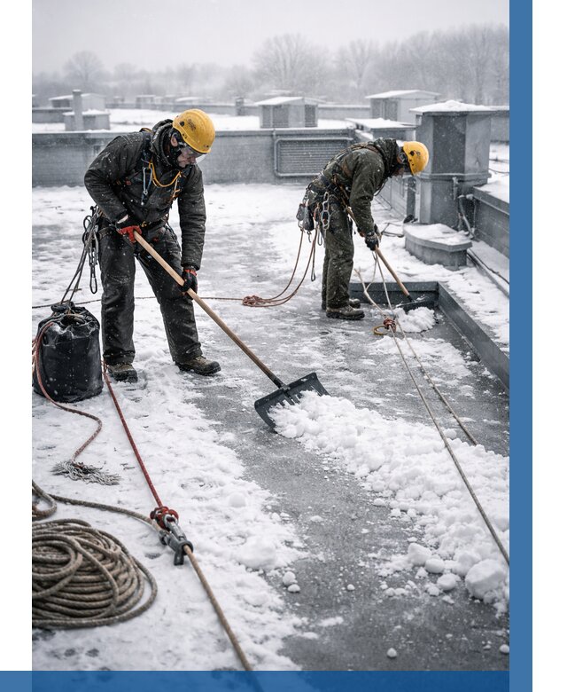 Очистка крыши от снега в Нижнем Тагиле от 7807 р. | ВЫСОТНИК-Нжн