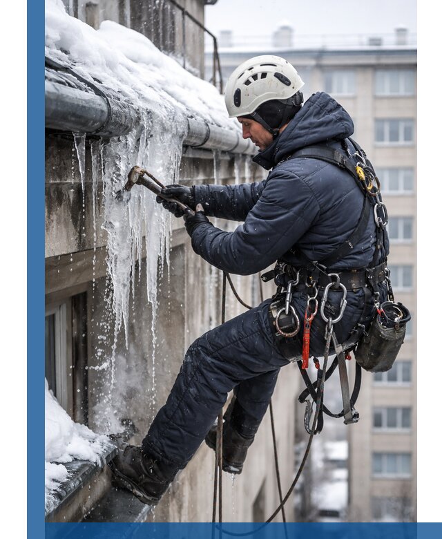 Удаление наледи и чистка водостоков в Нижнем Тагиле оперативно и безопасно
