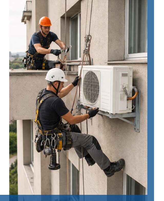 Монтаж внешнего блока кондиционера в Нижнем Тагиле от 6766 р. | ВЫСОТНИК-Нжн