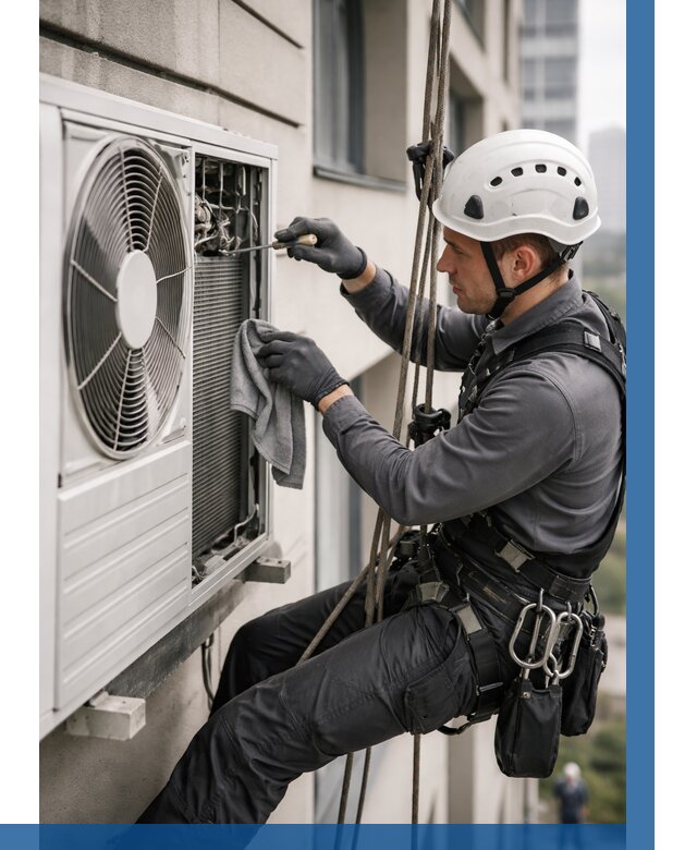 Обслуживание внешнего блока кондиционера в Нижнем Тагиле от 2810 р.ВЫСОТНИК-Нжн