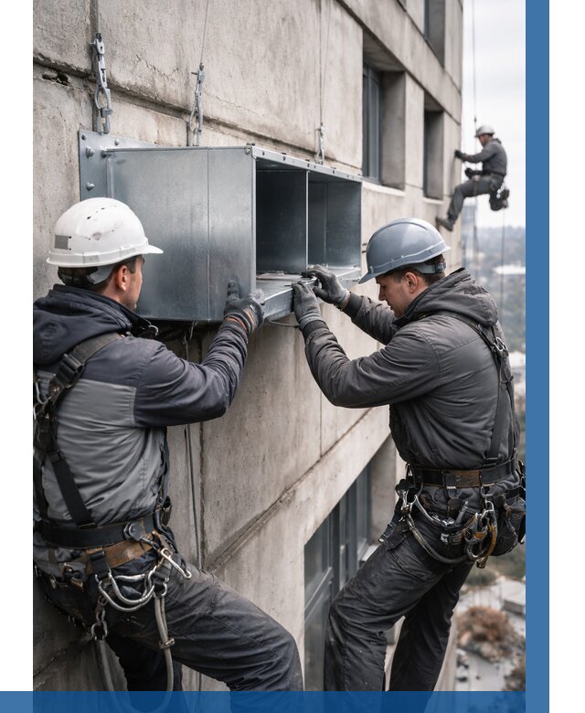 Монтаж вентиляционных коробов в Нижнем Тагиле от 3123 р. | ВЫСОТНИК-Нжн