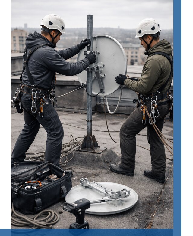 Демонтаж антенн на крыше в Нижнем Тагиле от 4684 р. | ВЫСОТНИК-Нжн