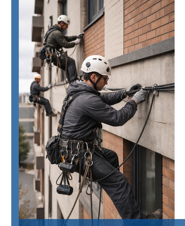 Крепление кабеля на фасаде монтаж и крепеж в Нижнем Тагиле