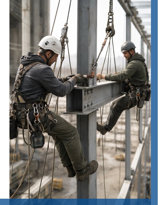 Монтаж металлоконструкций на высоте в Нижнем Тагиле от 3643 р. | ВЫСОТНИК-Нжн