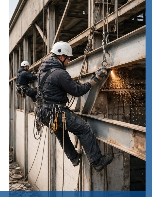 Демонтаж металлоконструкций на высоте в Нижнем Тагиле от 6766р. |ВЫСОТНИК-Нжн