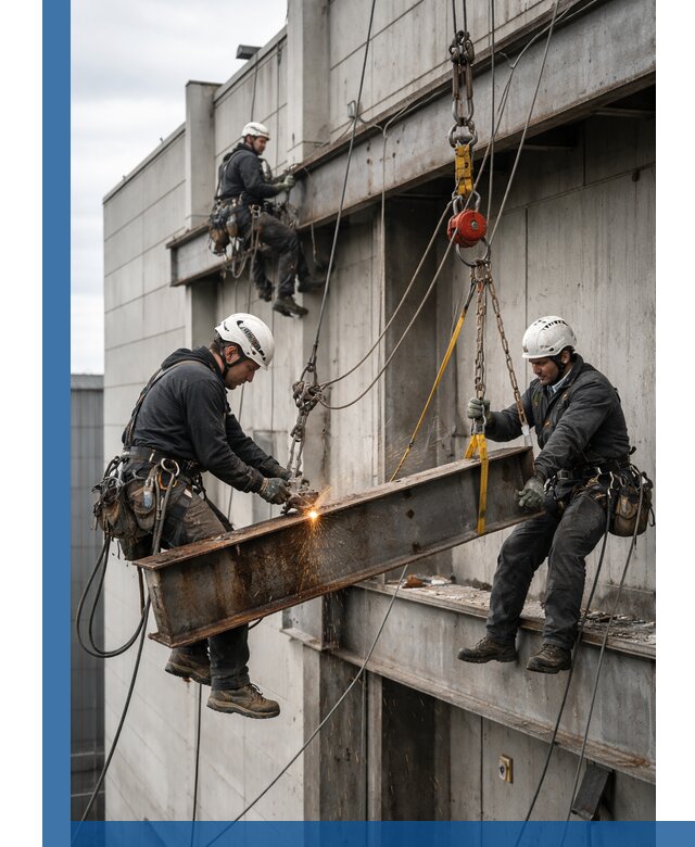 Демонтаж металлоконструкций на высоте в Нижнем Тагиле под ключ