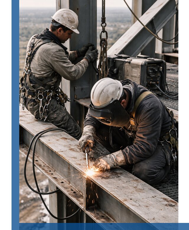 Высотные сварочные работы в Нижнем Тагиле для промышленных объектов