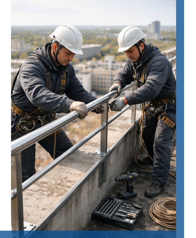 Монтаж перил на высоте в Нижнем Тагиле от 2602 р. | ВЫСОТНИК-Нжн