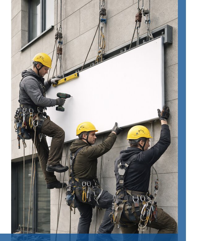 Монтаж рекламной вывески в Нижнем Тагиле от 8327 р. | ВЫСОТНИК-Нжн