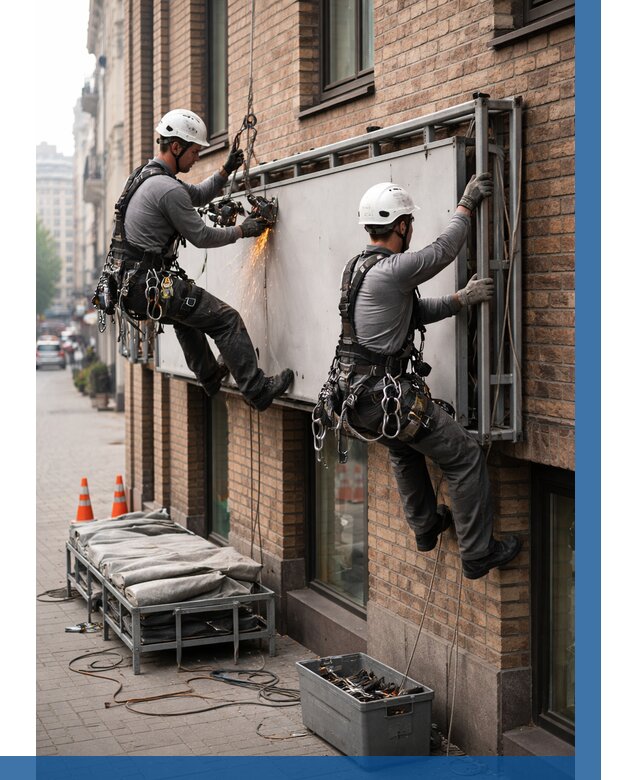 Демонтаж рекламной вывески в Нижнем Тагиле от 6766 р. | ВЫСОТНИК-Нжн