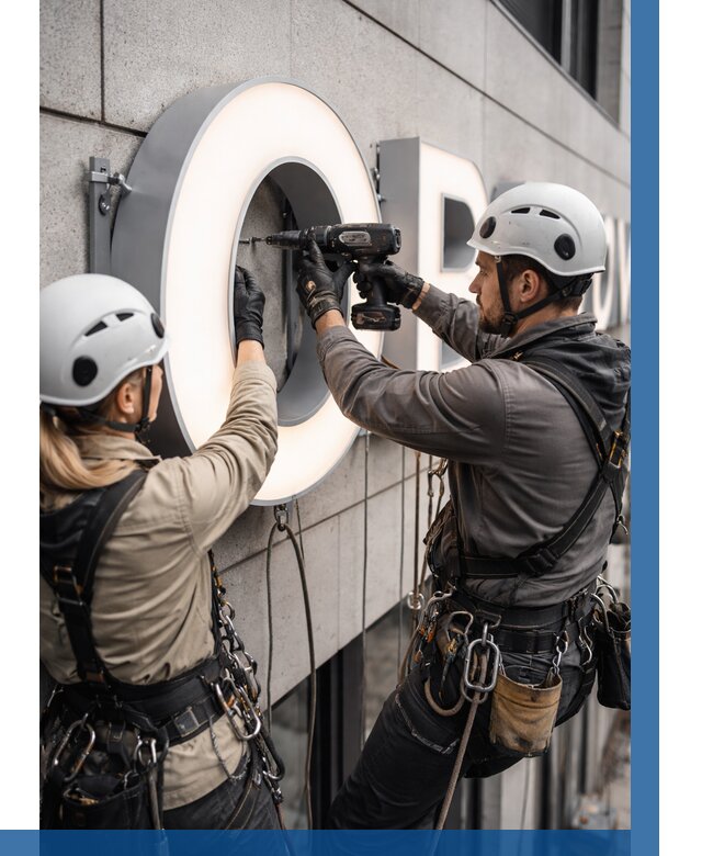 Монтаж световых букв в Нижнем Тагиле от 3123 р. под ключ ВЫСОТНИК-Нжн